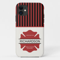 Personalized Firefighter Red Logo Symbol 