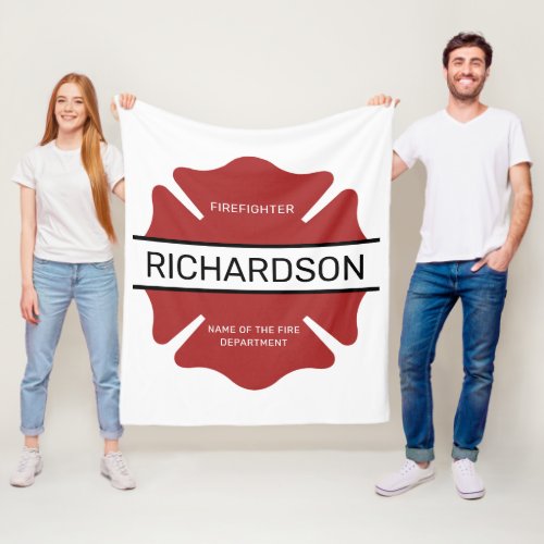 Personalized Firefighter Red Logo Symbol 