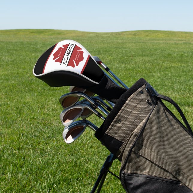 Personalized Firefighter Red Logo Symbol  Golf Head Cover (In Situ)