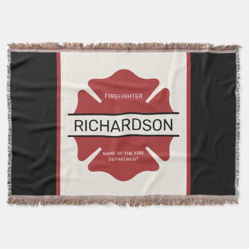 Personalized Firefighter Red Logo Symbol 