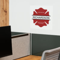 Personalized Firefighter Red Logo Symbol 