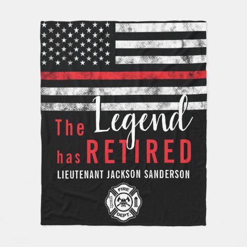 Personalized Firefighter Retirement Thin Red Line