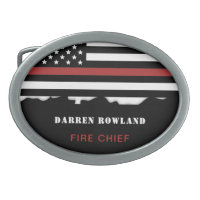 Personalized Firefighter Thin Red Line Fire Rescue