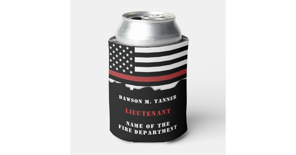 Firefighter's Personalized Insulated Can Koozie 