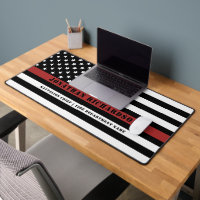 Personalized Firefighter Thin Red Line Fire Rescue