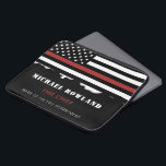 Personalized Firefighter Thin Red Line Fire Rescue Laptop Sleeve<br><div class="desc">Personalized Firefighter Thin Red Line Fire Rescue Gifts!</div>