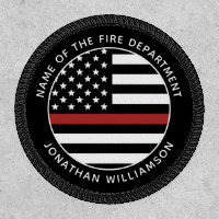 Personalized Firefighter Thin Red Line USA Flag
