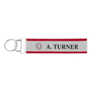 Personalized Firefighter Wrist Keychain