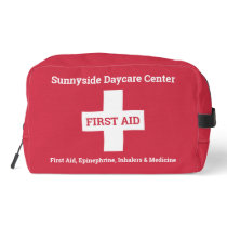 Personalized First Aid Kit Medicine Red Tote Bag