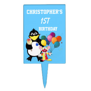 Personalized first  birthday cake topper