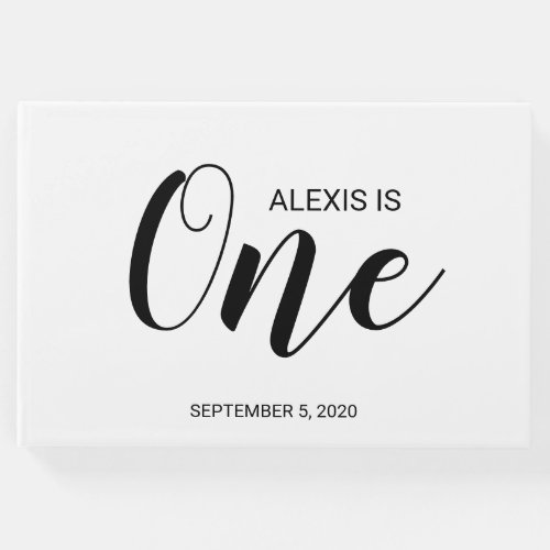 Personalized First Birthday Guestbook