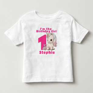 Personalized First Birthday Toddler T-Shirt - Baby