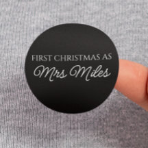 Personalized 'First Christmas as a Mrs.' Surname