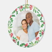 Personalized First Christmas As Mr And Mrs Photo Ceramic Ornament | Zazzle