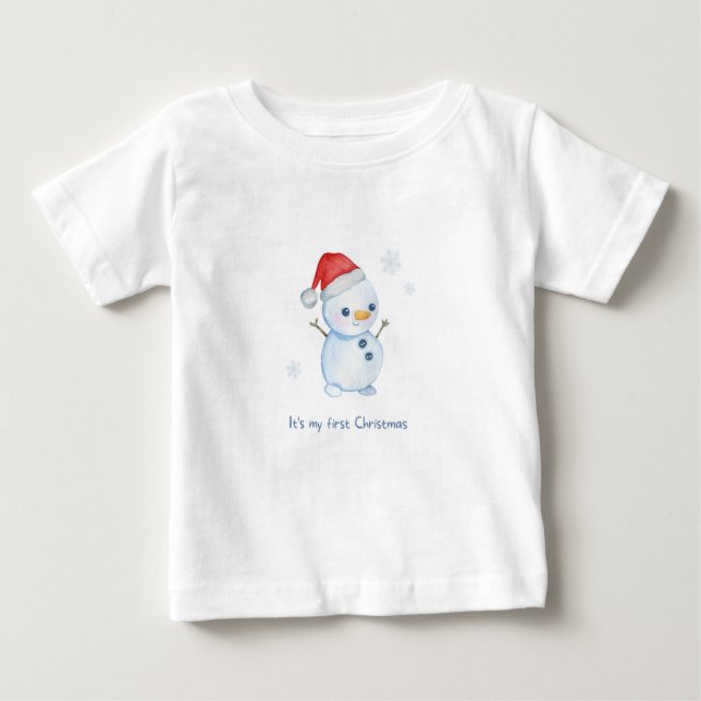 Personalized ‘First Christmas’ T-shirt  (Front)
