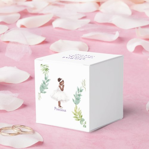 Personalized First Communion Day Girl Favor Boxes