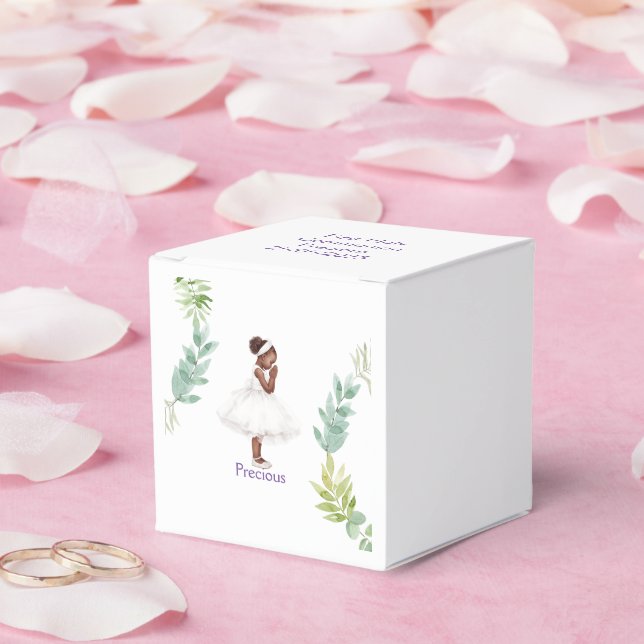 Personalized First Communion Day Girl Favor Boxes (Wedding)