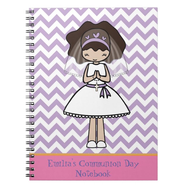 Personalized First Communion Day Notebook (Front)