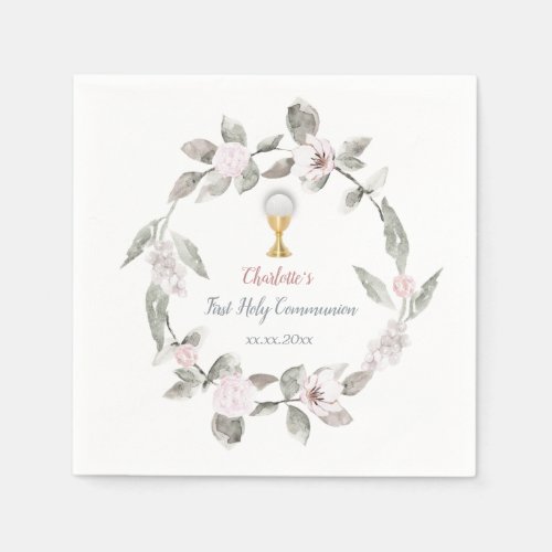 personalized First Communion Napkins