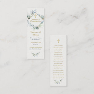 Personalized  First Communion Prayer Card
