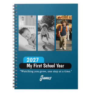 Personalized First Day of School Photo Keepsake Notebook