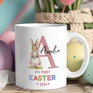 Personalized First Easter Girl Easter Rabbit Coffee Mug