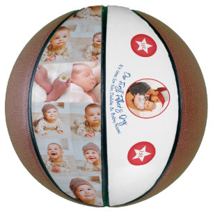 Personalized First Father’s Day Photo Keepsake Basketball