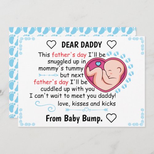 Personalized First Fathers Day 2023 From Son Holiday Card
