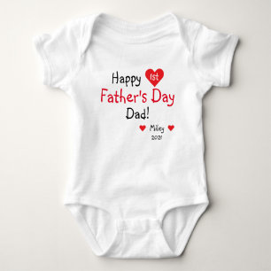 Personalized First Father's Day Gift From Daughter Baby Bodysuit