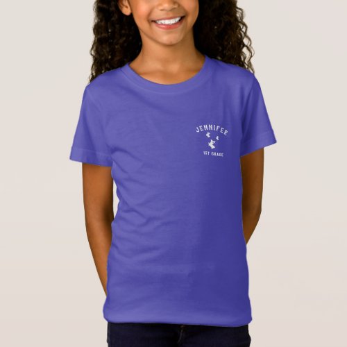 Personalized First Grade Fish Logo School T_Shirt