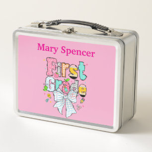 Personalized First Grade Lunch Box