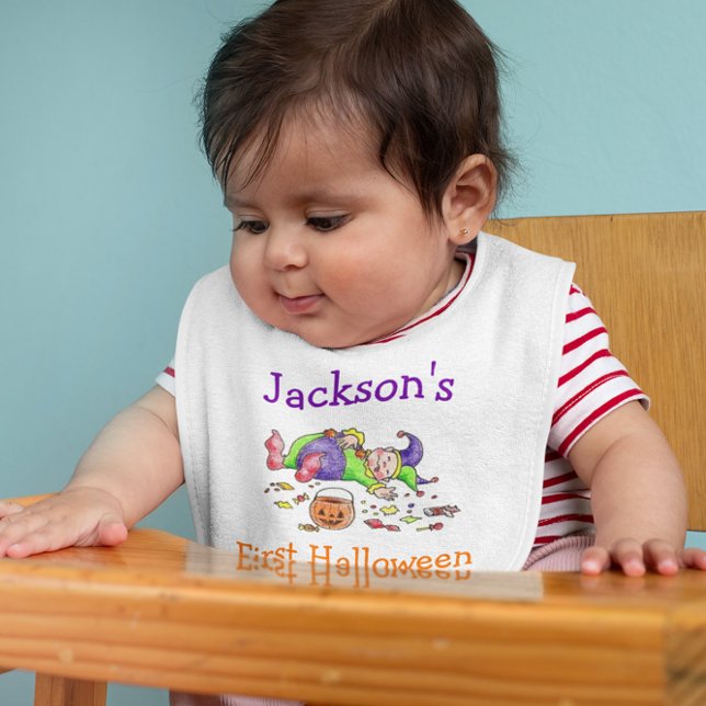 Personalized First Halloween Bib (Creator Uploaded)