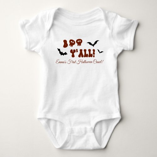 Personalized First Halloween Crawl Baby Bodysuit