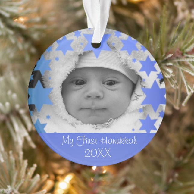 Personalized First Hanukkah Ornament (Tree)