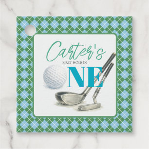 Personalized First Hole in One Golf Favor Gift Tag