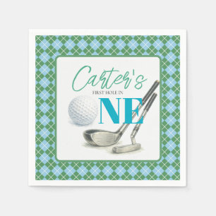 Personalized First Hole in One Golf Paper Napkin