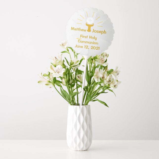 Personalized First Holy Communion  Balloon (Vase)