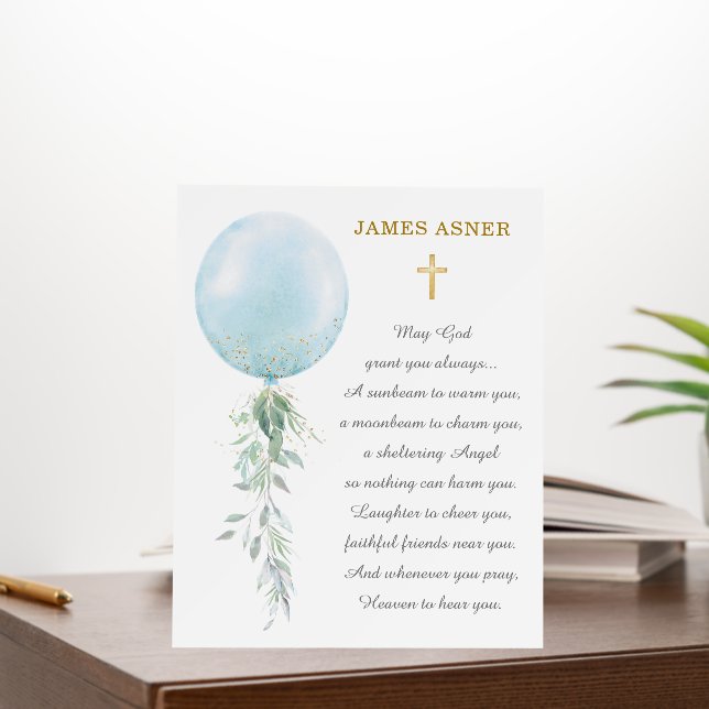 Personalized First Holy Communion Boy Card Foam Board (In Situ (Office))