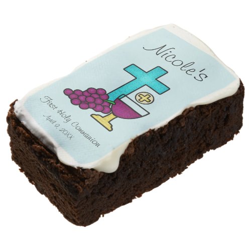 Personalized First Holy Communion Brownie