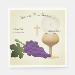 Personalized First Holy Comunnion Paper Napkin