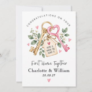 Personalized First Home Card | New Home Together
