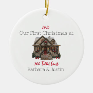 Personalized First Home Ornament