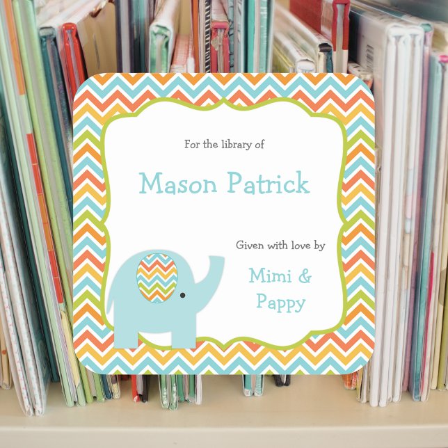 Personalized First Library book plate stickers (Creator Uploaded)
