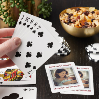 Personalized First Mother’s Day After Adoption  Poker Cards