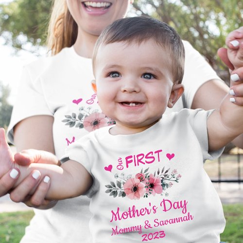 Personalized First Mothers Day Infant Bodysuit