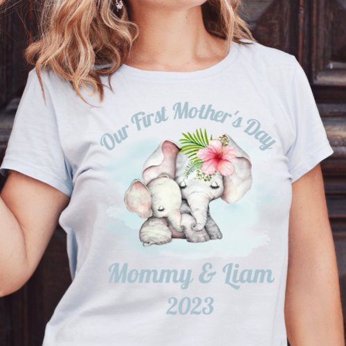 Personalized First Mothers Day Matching Shirts