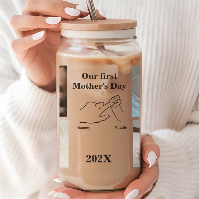 Personalized First Mother's day Photo Collage  Can Glass (Creator Uploaded)