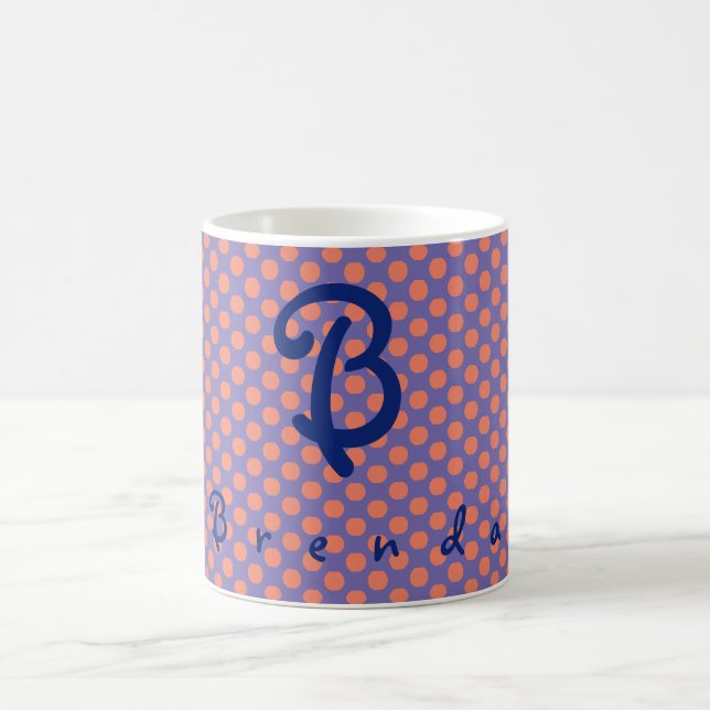 Personalized First Name Initial Coffee Mug (Center)