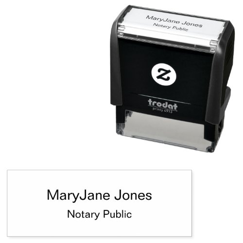 Personalized First Name Last Name Title Notary  Self_inking Stamp