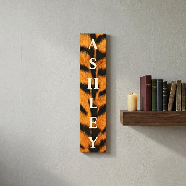 Personalized First Name Vertical Canvas Print (Creator Uploaded)